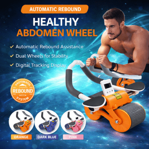 Automatic Rebound Ab Abdominal Roller Wheel with Digital Display