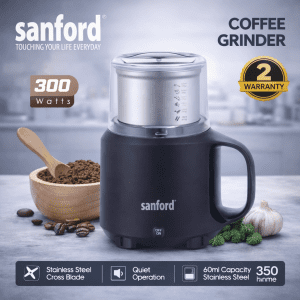 Sanford Coffee Grinder 300W Stainless Steel Blade 60ml Capacity