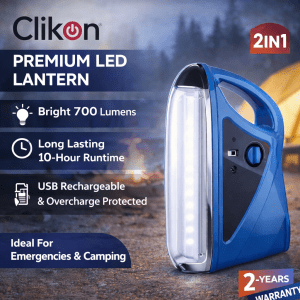 Clikon Premium LED Lantern 700 Lumens USB Rechargeable Light