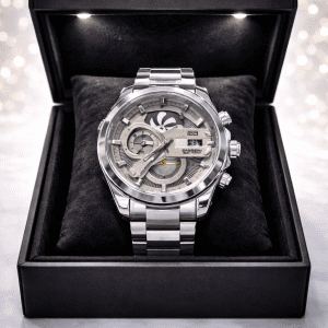 CARRERA Silver Skeleton Stainless Steel Men’s Luxury Watch Elite