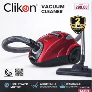 Clikon 1400W Vacuum Cleaner CK4022 High Power Adjustable Suction
