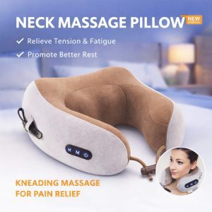 U-Shaped Neck Massage Pillow Portable Electric Cervical Massager