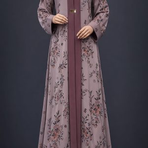 Elegant Floral Print Abaya for Women Stylish Modest Long Dress