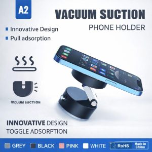 Magnetic Phone Holder A2 360° Rotatable Car Dashboard Mobile Mount