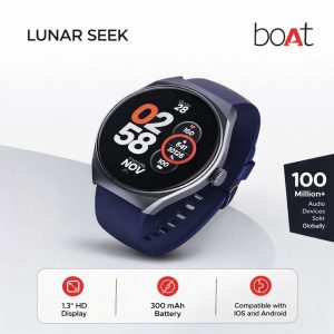 boAt Lunar Seek Smartwatch with 1.3" HD Display & 300mAh Battery
