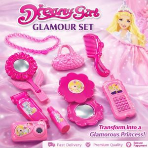 Dreamy Girl Glamour Set Kids Makeup & Beauty Toy Playset for Girls