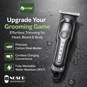 NYORK Nosh Grooming Kit Cordless Hair Trimmer IPX7 Waterproof