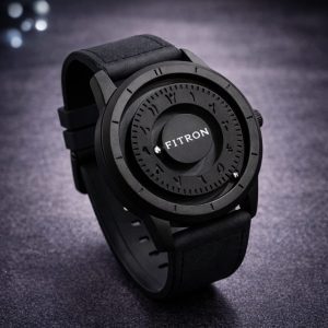 Fitron Black Dial Designer Watch for Men Stylish Modern Wrist Watch