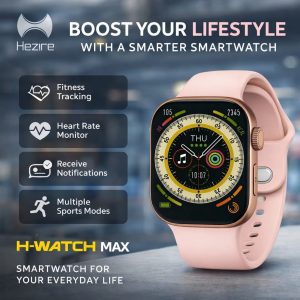 Hezire H-Watch Max Smartwatch Fitness Tracker with Heart Rate Monitor