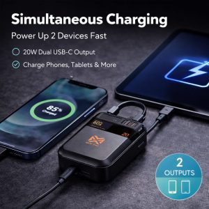ZenVolt 10000mAh Fast Charging Power Bank Type-C Compact Portable