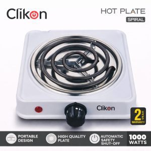 Clikon Electric Hot Plate 1000W Portable Spiral Cooking Stove