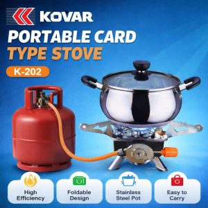 Kovar Portable Gas Stove K202 Foldable Camping Cooking Burner