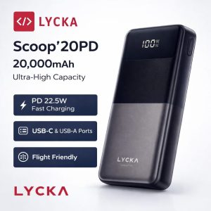 Lycka Scoop 20PD 20000mAh Power Bank 22.5W Fast Charging