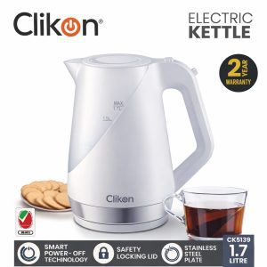 Clikon Electric Kettle 1.7L Stainless Steel Fast Boiling Kettle