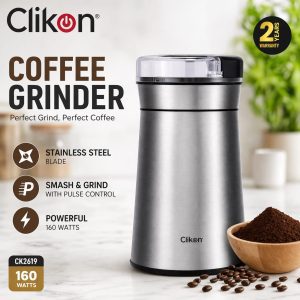 Clikon Coffee Grinder 160W Stainless Steel Blade Electric Grinder