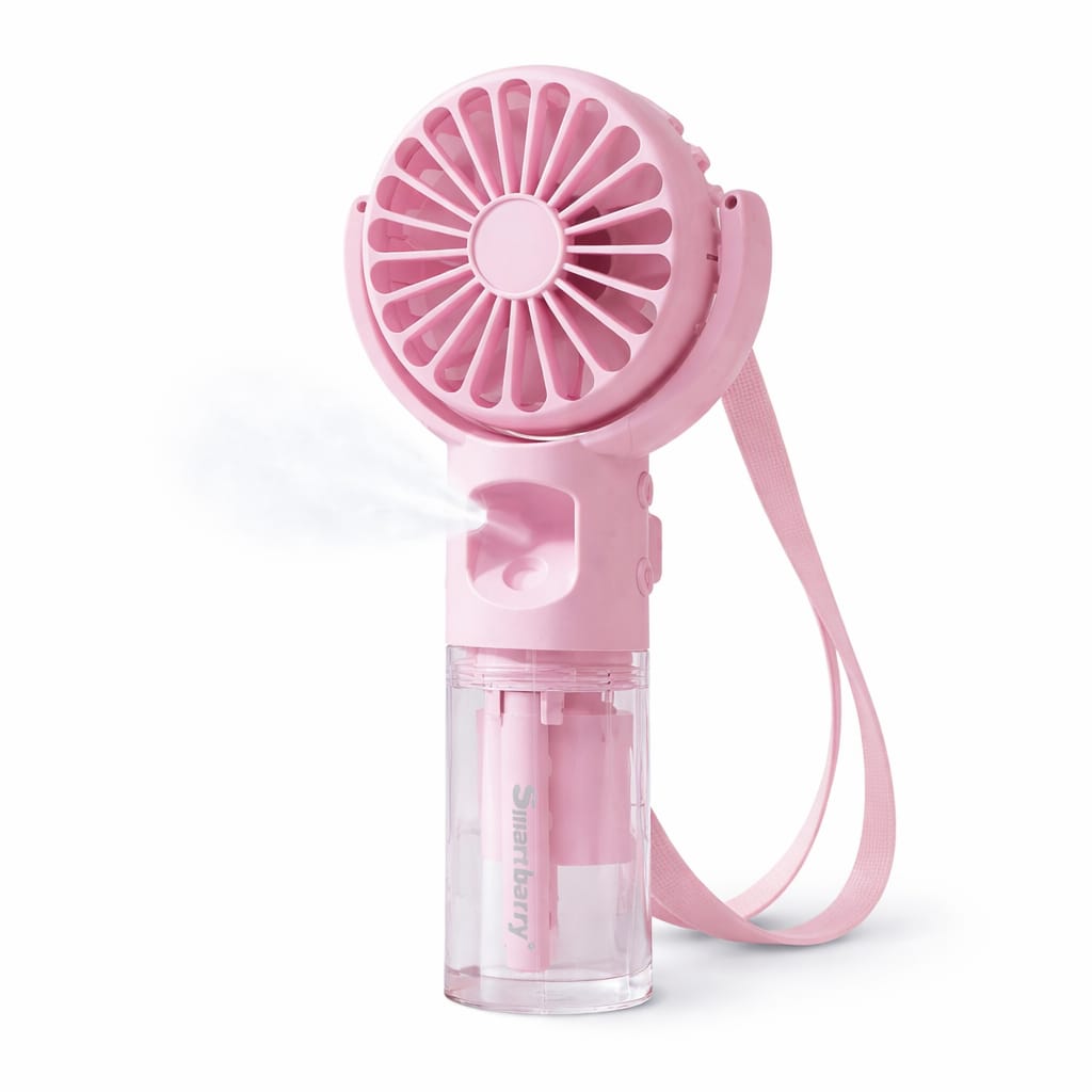 Smartberry Neck Hanging Spray Fan USB Rechargeable Mini Cooling - Image 3