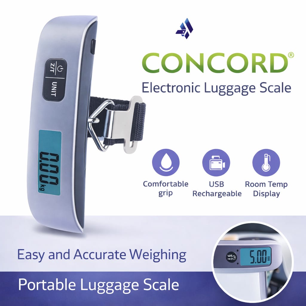 Concord Electronic Luggage Scale Digital Portable Travel Scale - Image 2