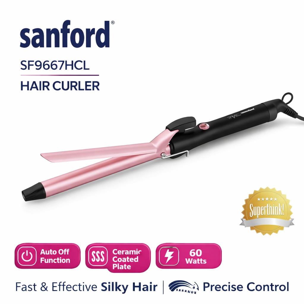 Sanford SF9667HCL Hair Curler Ceramic Coated Styling Tool - Image 2