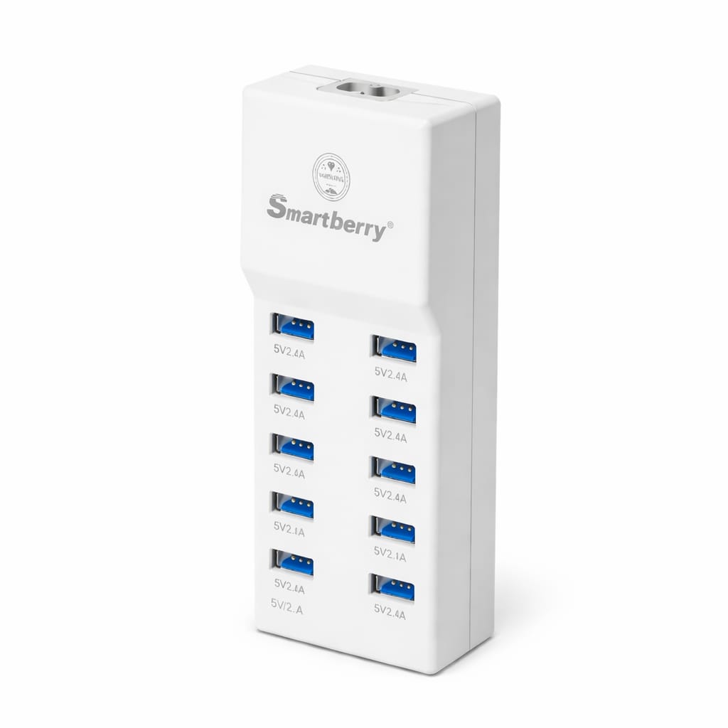 Smartberry 10 Port USB Charger 50W Fast Charging Travel Adapter - Image 3