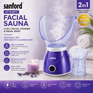 Sanford 2 In 1 Facial Sauna Steamer And Nasal Mask For Skin Care