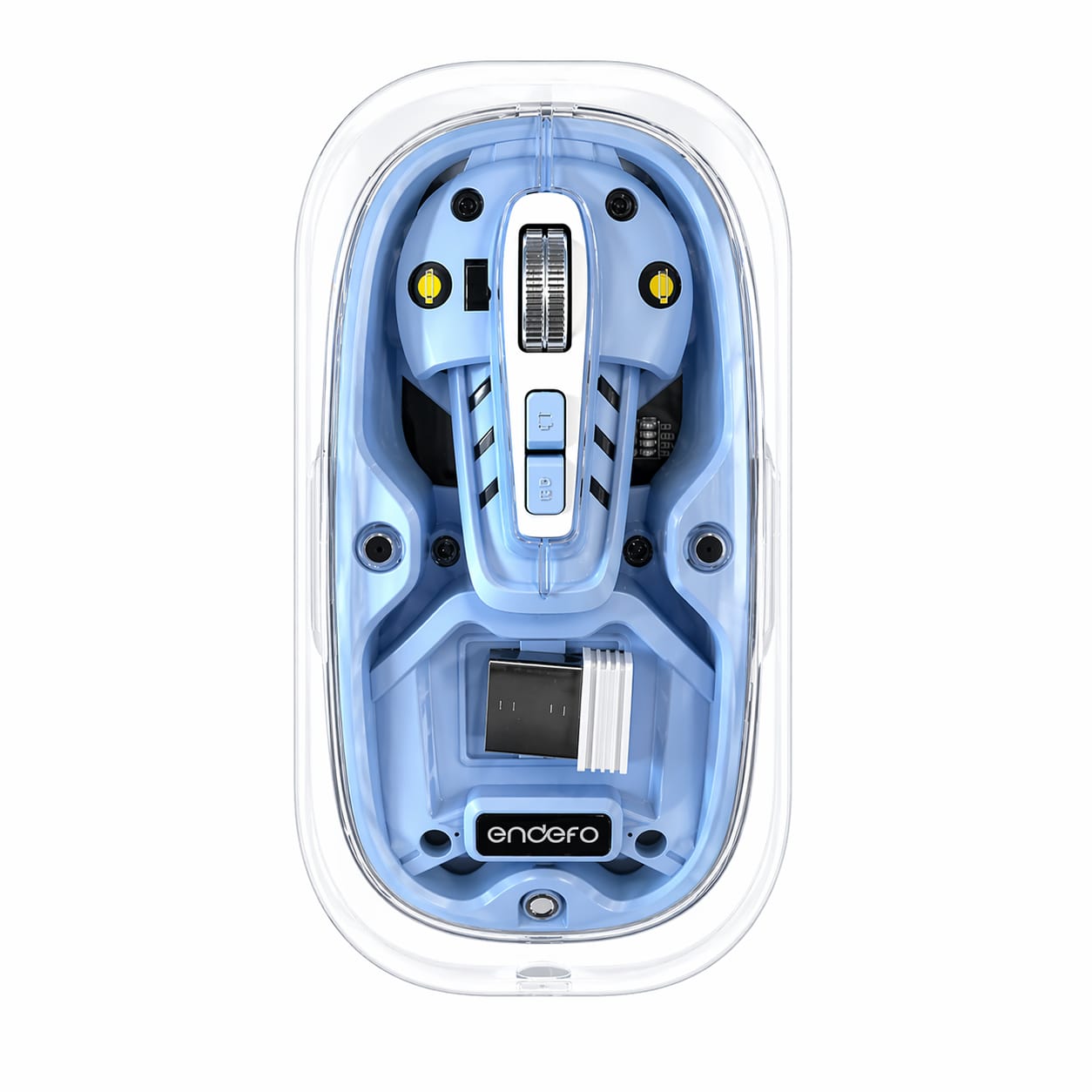 Endefo EnClick EWM01 Wireless 5D Clear Mouse Rechargeable - Image 3